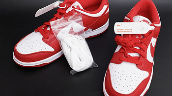 家里人的服饰鞋包 篇六十九：Nike Dunk Low SP 大学红 的皮质还是挺好的 