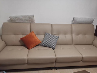 岚瑟琳真皮沙发：头层牛皮的奢华，简约现代的设计