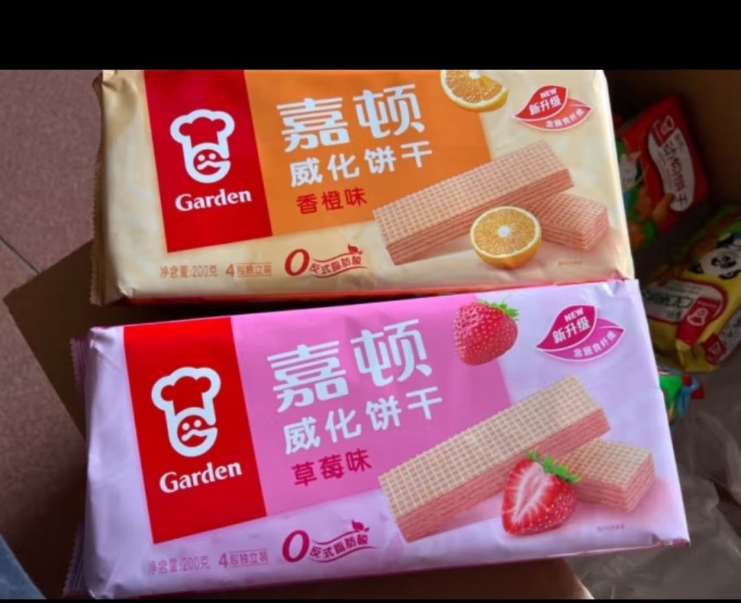 嘉顿(garden) 威化饼干巧克力味200g零食休闲食品