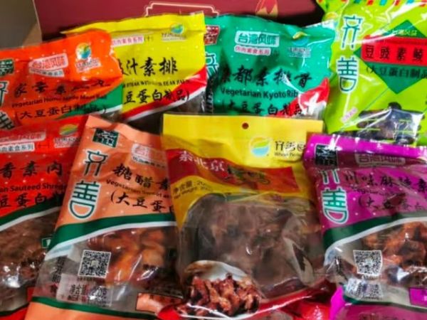 齐善食品 【 大吉大利套餐】8款素肉大礼包 过节年货素食仿荤斋菜送礼盒