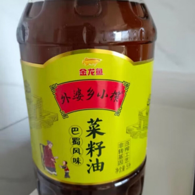 金龙鱼 食用油 非转基因 外婆乡小榨巴蜀风味菜籽油6.18L