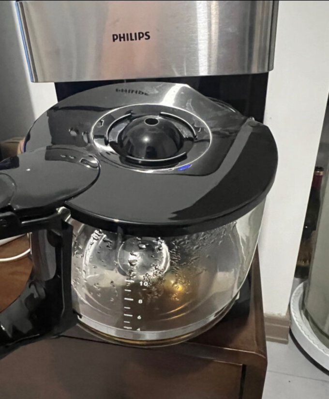 飞利浦philips美式咖啡机家用豆粉两用现磨一体带咖啡豆研磨功能