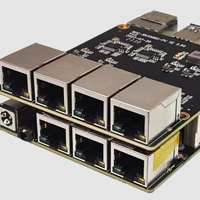 萤火虫发布 ROC-RK3588-RT 开发板，扩展丰富提供7个网孔
