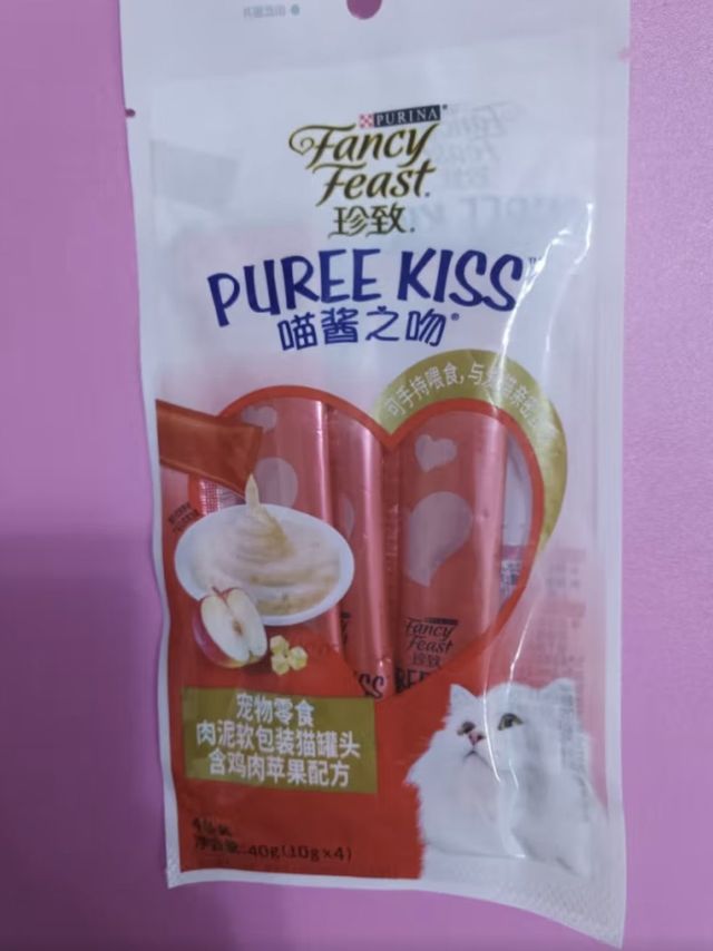 猫咪也爱吃的鸡肉苹果味！