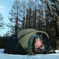 露营的快乐 篇二十一：2024年第一次露营，冰天雪地“烧锅炉”，零下15度带女儿出去浪~~