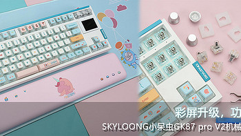 SKYLOONG小呆虫GK87 pro V2机械键盘评测：彩屏升级，功能更强