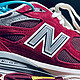 小红鞋New balance Teddy made 990v3酒红色值得买