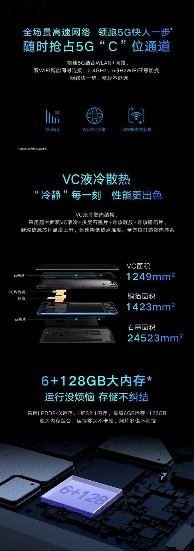 全新未拆封格力手机,大松5g手机 6.