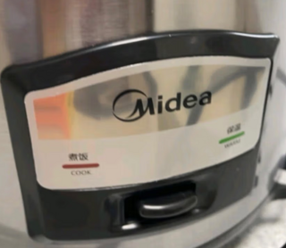 美的（Midea）电饭煲老式家用 蒸煮多功能一体 加高蒸屉金属机身安全防干烧机械式电饭锅 