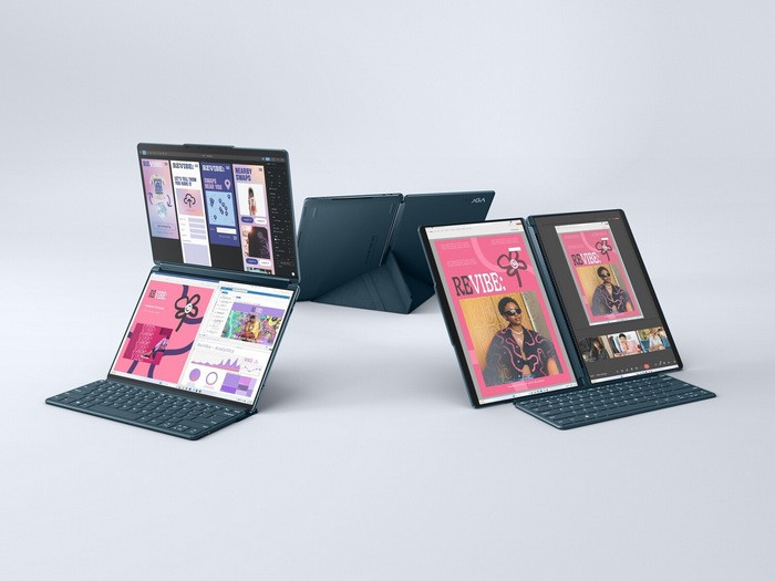 聚焦CES丨联想发布新款 Yoga Book 9i 双屏变形本，升级英特尔酷睿Ultra U处理器