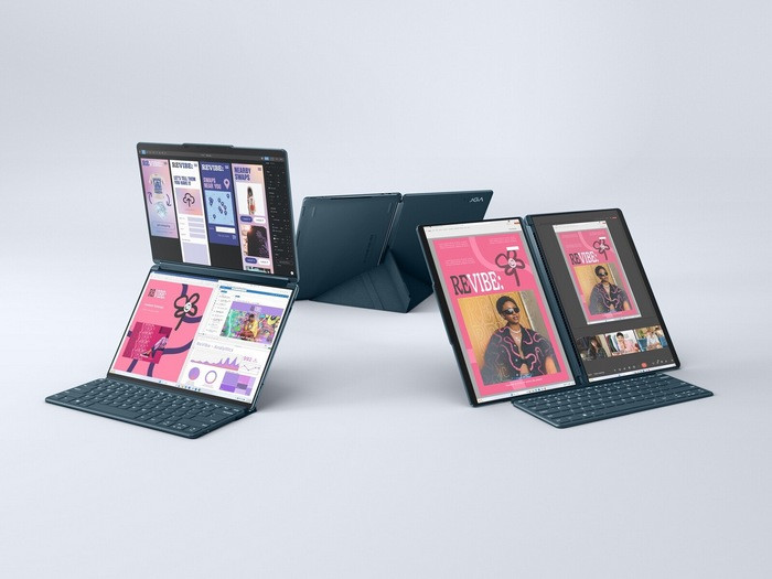 聚焦CES丨联想发布新款 Yoga Book 9i 双屏变形本,升级英特尔酷睿Ultra U处理器