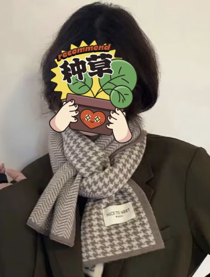 熊潘黛女士丝巾/围巾/披肩