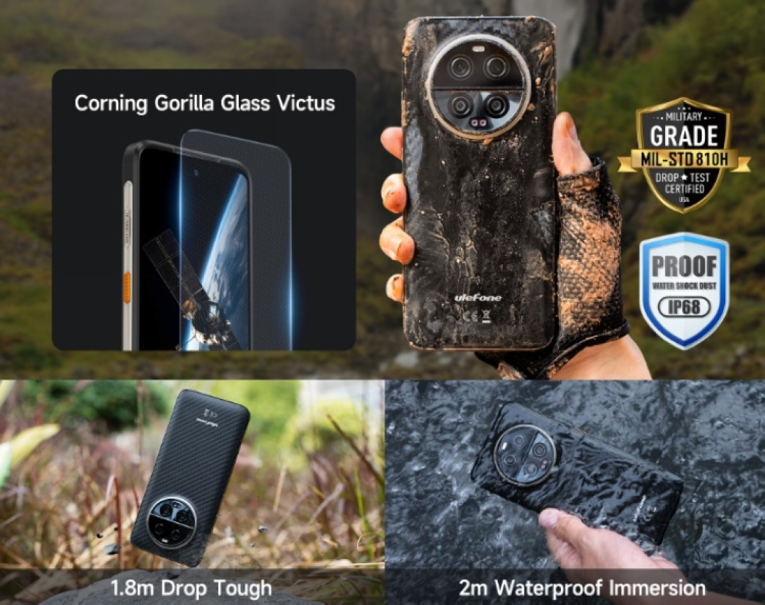 聚焦CES丨双向卫星通信:欧乐风发布 Armor 23 Ultra 三防手机,三防、联发科天玑SOC