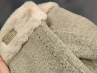 羊毛保暖手套女秋冬季女士加绒毛线手套
