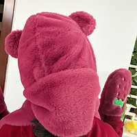 草莓熊围巾一体帽