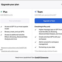 多付5美元值得吗？看看ChatGPT Plus与Team计划的功能对比