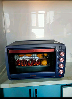 苏泊尔（SUPOR）电烤箱42L大容量家用多功能全自动烤箱上下独立温控解冻烘焙 广域温控 深蓝