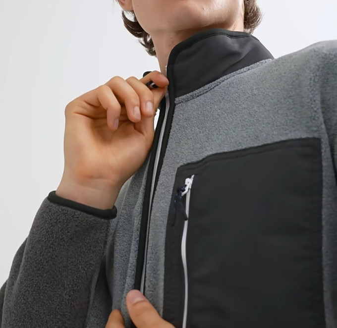 99捡漏优衣库费德勒联名摇粒绒外套