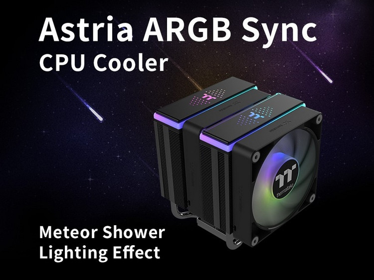 网传丨曜越Tt 发布 ASTRIA 600/400/200 ARGB 三款散热器，流星雨RGB灯效系统