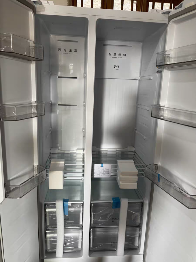 美的对开门冰箱