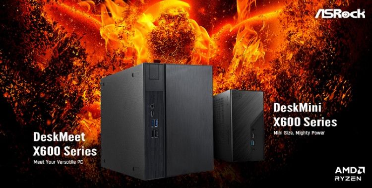 聚焦CES丨华擎发布 DeskMeet X600 和 DeskMini X600 系列迷你主机、支持 AMD 新锐龙、Dragon 2.5G千兆