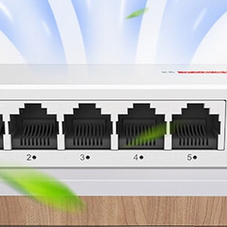 不到百元，华为数通智选5口千兆交换机采用USB-C接口
