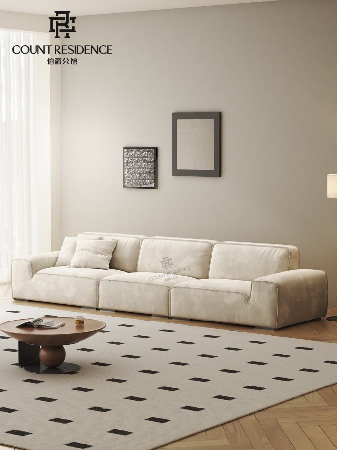 为客厅注入新鲜感个性十足的大黑牛沙发