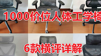人体工学椅 篇八：1000价位的人体工学椅怎么选？支家1606/1606X、西昊M57、永艺XY/月光骑士、歌德利V1 六款横评详解