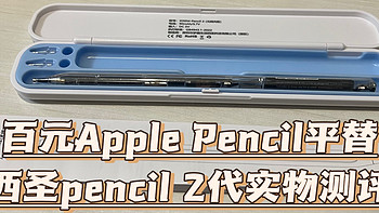 Apple pencil超强百元平替，iPad的电容触控笔，性价比天花板西圣iad Pencil 2代 详细实物测评来了！！