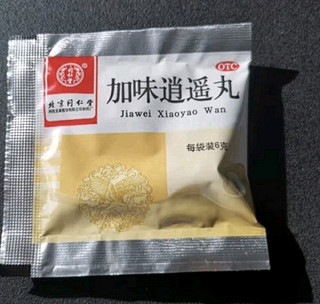 同仁堂 加味逍遥丸 6g*18袋 舒肝清热 健脾养血 用于肝郁血虚 肝脾不和 两胁胀痛 头晕目眩