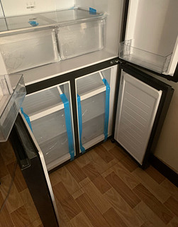 海尔（Haier）467升彩晶一级双变频风冷无霜十字双开门三档变温超薄厨装一体冰箱