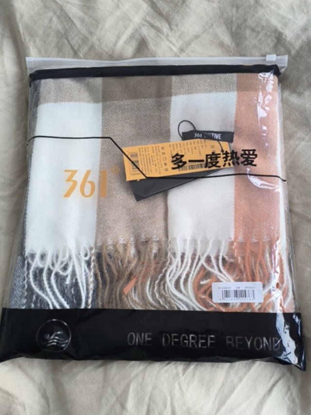 361°围巾，格子百搭很软而且保暖