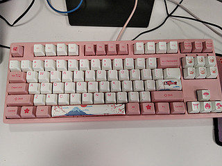 AKKO 富士山樱花粉机械键盘：敲击之间，绽放个性