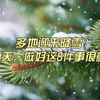 多地迎来降雪！下雪天，做好这8件事很重要！