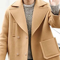男士羊绒大衣：时尚与气质的完美结合