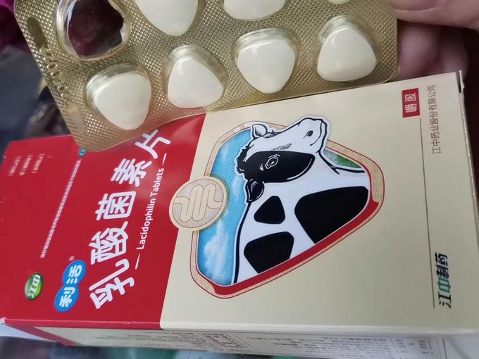 江中乳酸菌素片箱子图片