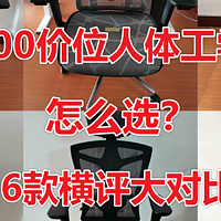 人体工学椅 篇九：1500价位的人体工学椅怎么选？永艺、有谱、恋树、恒林、西昊、享耀家 六款横评对比详解