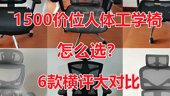 人体工学椅 篇九：1500价位的人体工学椅怎么选？永艺、有谱、恋树、恒林、西昊、享耀家 六款横评对比详解