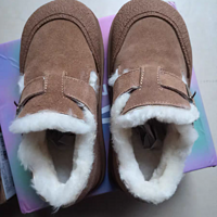 冬日暖意，小米步雪地靴女童棉鞋——2023冬季新款童鞋勃肯鞋儿童加绒鞋子毛毛鞋