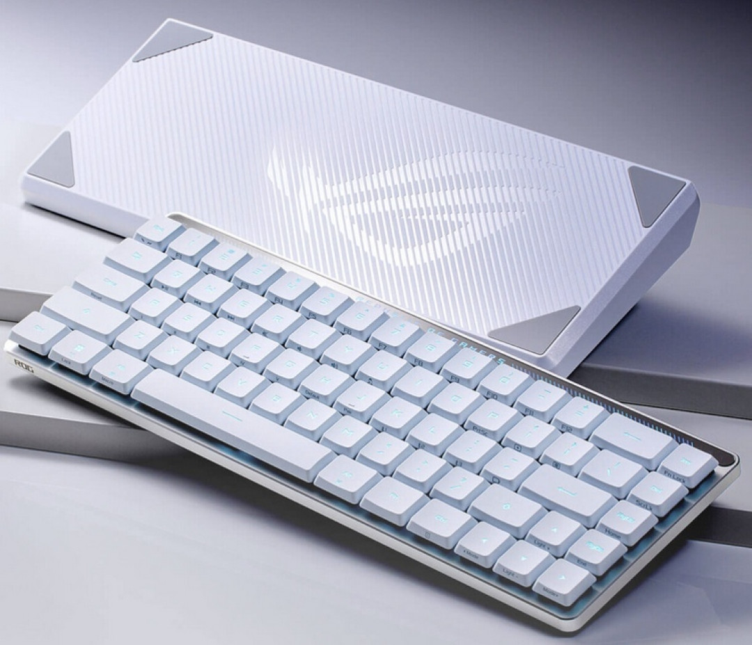 华硕发布 ROG Falchion RX Low Profile 迷你机械键盘、超薄轴、带触摸屏
