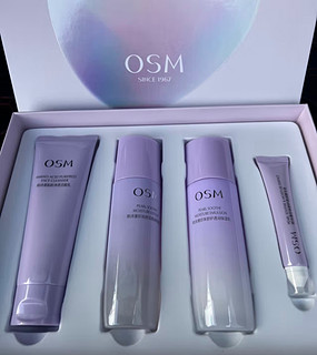 欧诗漫（OSM）安肌舒缓修护洁水乳精华4件护肤品套装化妆品礼盒补水保湿敏感肌