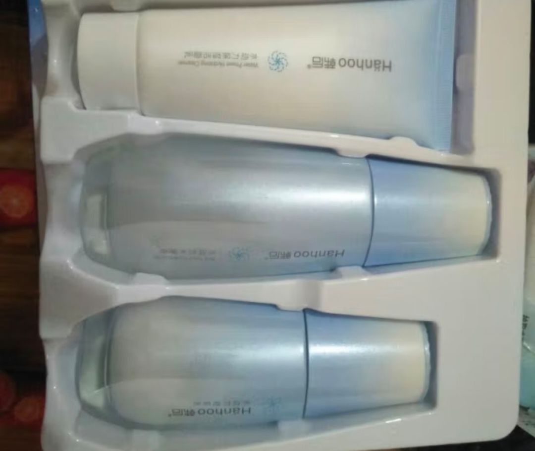 韩后水动力保湿莹润水乳套装 化妆品护肤品套装3件套 洁水乳