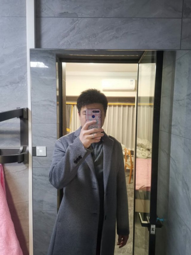 罗蒙羊毛大衣真帅
