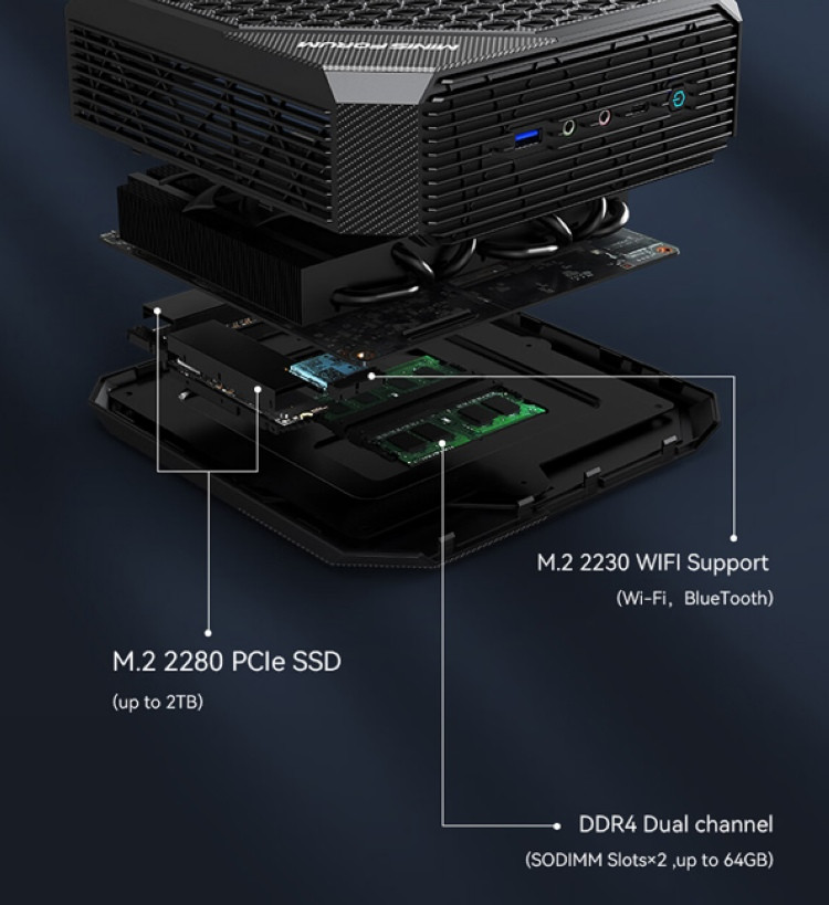 铭凡推出 HX100G 迷你主机，搭AMD Ryzen 7 7840HS ，还配独显