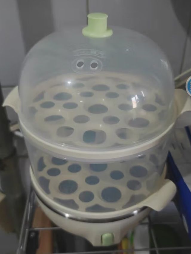 小熊（Bear）煮蛋器蒸蛋器单双层家用高温断电迷你早餐神器
