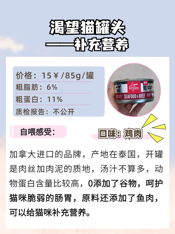 希喂猫咪湿粮/罐头