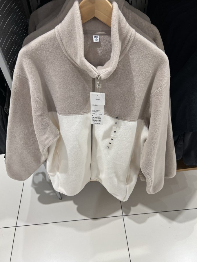 优衣库男外套怎么样 优衣库一款比较厚的摇粒绒拉链茄克夹克抓绒衣