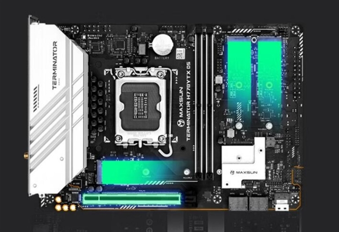 板型独特、支持背插供电:铭瑄发布 MS-终结者 H770YTX D5 WIFI 主板,强大扩展
