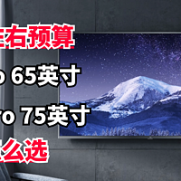 4000元左右预算，小米S Pro 65吋和红米X Pro75吋怎么选？一文看懂