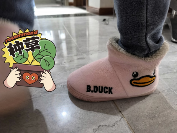 粉嫩萌趣的雪地靴，温暖孩子的冬季！